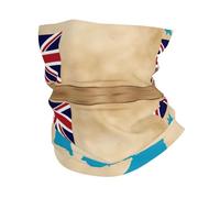 Tuvalu - Scaldacollo antivento con stampa di bandiera con isole stampate, sciarpa più calda e traspirante, maschera da sci unisex per attività all'aperto