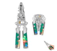 Tuvilo Electrical Pliers - 1 Piece Has 14 Function, Folding Stylus Wire Stripper, With Voltage Tester, Crimper, Cutter for Diy & Electricians (1pcs)