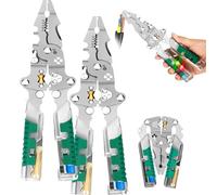 Tuvilo Electrical Pliers, 2025 New Wire Strippers with Voltage Detecto Multifunctional and portable Tuvilo Electrical Pliers for Cutting and Stripping Wires and Cables and Crimping (2Pcs)