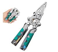 Tuvilo Electrical Pliers, Folding Stylus Screwdriver Wire Stripper, Tuvilo Folding Tester Screwdriver Wire Stripper, Multi-function Electrician's Pliers