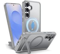 Tuvror Custodia magnetica per Samsung Galaxy S25 FE [compatibile con MagSafe] Supporto invisibile, [magneti TOP N56] 4,5 m di grado militare antiurto, custodia protettiva sottile traslucida per S25 FE