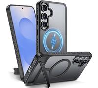 Tuvror Custodia magnetica per Samsung Galaxy S25 FE [compatibile con MagSafe] Supporto invisibile, [magneti TOP N56] 4,5 m di grado militare antiurto, custodia protettiva sottile traslucida per S25 FE