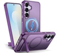 Tuvror Custodia magnetica per Samsung Galaxy S25 FE [compatibile con MagSafe] Supporto invisibile, [magneti TOP N56] 4,5 m di grado militare antiurto, custodia protettiva sottile traslucida per S25 FE