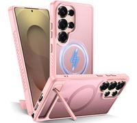 Tuvror Custodia magnetica per Samsung Galaxy S25 Ultra [compatibile con MagSafe] Supporto invisibile, [magneti TOP N56] 4,5 m di grado militare antiurto, custodia protettiva sottile traslucida per S25