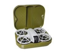 Tuvzylory Custodia protettiva a libro per DJI Neo con stampa 3D, custodia protettiva per il trasporto, design con coperchio aperto, custodia rigida portatile per DJI NEO Drone accessori di protezione