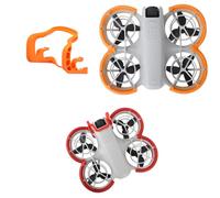 Tuvzylory Protezione cardanica per accessori DJI Neo, barra di protezione di sicurezza per obiettivi, protezione anti-collisione per accessori drone DJI Neo (paraurti arancione + protezioni eliche)