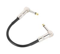 Tuwei Connettore Filo Pedale, Cavo Patch per Chitarra Dal Design Standard da 6,35 Mm, Segnale Stabile, Riduzione del Rumore Ad Angolo Retto per la Sostituzione