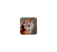 Tuwiqsdi Orecchini pendenti in argento Sterling 925 con perla e fiore di giglio, classici orecchini a perno pendenti da donna in cristallo CZ brillante con fiore e perla bicolore