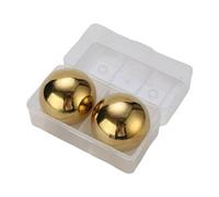 tuwiwol 2 pezzi di cubetti di ghiaccio a raffreddamento rapido in acciaio Per inox per vodka, papà, uomini, diametro 60 mm, oro, Oro, Diametro 60mm