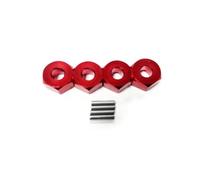 tuwiwol Adattatore per mozzo Esagonale per Ruota in Lega di Alluminio per 1/14 MJX Hyper Go 14209 14210 Sblocca Il Pieno potenziale di MJX Hyper Go 14209, Rosso