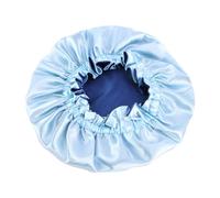 tuwiwol Cuffia in raso per bambini traspirante che garantisce un sonno confortevole Cuffia per capelli in raso per bambini in poliestere Cuffia in raso per bambini, azzurro