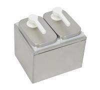 tuwiwol Pompa erogatrice manuale per salsa a pressione con bottiglia di fruttosio, durevole, facile da usare, di grande capacità, per la casa, la bottiglia fruttosio è una pompa erogatrice manuale per