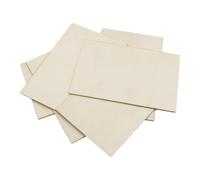 tuwiwol Set di assi di legno per la creazione case in miniatura e modelli architettonici. Pezzi legno grezzo. Foglio compensato grezzo che può essere verniciato. Fogli tiglio Sottile