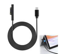 Tuwonwa Cavo Di Ricarica USB C Femmina a Connettore Magnetico 15 cm Nero 65W 20V/3,25A, Adattatore Universale Compatibile Con Tablet E Laptop Serie Pro, Go E Laptop, Leggero E Portatile