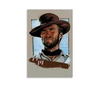 TUWQYEQ Clint Eastwood (1), poster artistico da parete estetico su tela, poster vintage per stanze 30 x 45 cm, senza cornice, stile 5