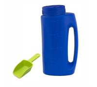 TUXCAXI Vaso per sciogliere la Neve e spargere Il Sale per la,Blu | invernale Spargi letame e seminatore portatile in ABS