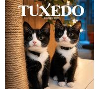Tuxedo Cats Calendar 2027: Black and White Cat Portraits