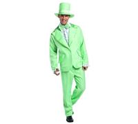 Tuxedo Da Sposa Verde Funky Anni '70 Costume Adulto Grande
