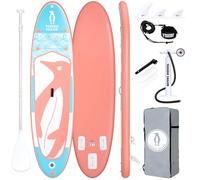 Tuxedo Sailor Stand Up Paddle Board Gonfiabile 240/320/365 cm Tavola da SUP Adulti e Bambini, Tavola Gonfiabili da Stand Up Paddle con Accessori Premium (Blue & Pink)