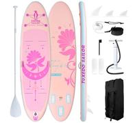 Tuxedo Sailor SUP Gonfiabile Adulti 320 cm Stand Up Paddle Board, Tavola da SUP Paddle Board con Accessori, Tavola Gonfiabile 2 Posti (Pinkish Purple YOGA)