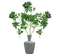Tuxiaobu Piante artificiali da 99 cm, rami di eucalipto finti per decorazione di casa e ufficio, ramoscello di ficus finto lungo steli per feste di nozze (3 pezzi)