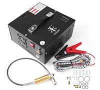 TUXING Compressore d'aria portatile PCP 4500Psi pompa auto ad alta pressione con alimentatore da 12 V, compressore sommergibile per bottiglie/fucile ad aria compressa PCP 220 V