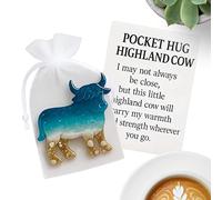 Tuxuseo decorativa - Mini corteccia di altopiano con carta motivante, statuetta in resina come animale di conforto per la cameretta dei bambini, appartamento e aula