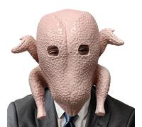 Tuxuseo Divertente maschera per la testa | Halloween costume in lattice | maschera realistica per la testa del Ringraziamento decorazione per feste cosplay amanti amici adulti