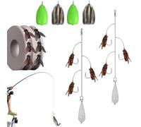 Tuxuseo Esca per mosche | Esche artificiali portatili per acqua dolce | Multigancio per pescatori all'aperto avventurieri fiume lago stagno mare sale e acqua dolce