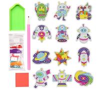 Tuxuseo Gem Art Per Adulti, Kit Arte 5D Con Gemme Artigianali, Accessori Mosaico Creativi Per Bambini Principianti Idee Regalo Compleanno Natale Halloween Feste
