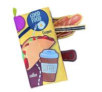 Tuxuseo Libri di Tessuto Per Bambini | Giocattoli Pronti Da Masticare Morbidi Scricchiolanti Lavabili,Libri Sensoriali Bambini - Per Asilo Centro Attività Prescolare Viaggio Casa Gioco Vacanze