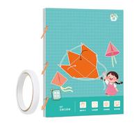 Tuxuseo Libro di apprendimento geometrico 3D Pull String | D-IY 3D Geometry Learning Book | Formule di insegnamento volume e superficie - Libro di testo per imparare la geometria 3D con cordino