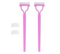 Tuxuseo Metal Lash Com Com Com, Eye Lash Com Com, confezione da 2 pezzi - Metallo Denti -Mascara - Separatore con copertura - Spazzola per sopracciglia, strumento cosmetico, trucco, applicatore Brow