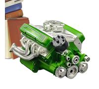 Tuxuseo Pezzo Decorativo Da Esposizione Di Modello Motore | Ornamenti In Metallo Per Motore V8 | Giocattolo Educativo Scientifico Per Ragazzi E Adulti