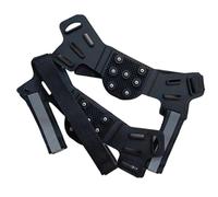 Tuxuseo - Punte - 7 punte antiscivolo regolabile | manico con strisce riflettenti | Per escursioni invernali all'aria aperta escursionismo alpinismo