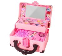 Tuxuseo Set da trucco per bambini, trucco da gioco, rossetto, ombretto, con valigetta per bambini, per feste in costume, fotografia, sala giochi