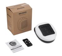 Tuxuseo Stufetta Elettrica Portatile | Riscaldamento Rapido E Risparmio Energetico | Con Timer Telecomando Da Tavolo Riscaldatore Ceramico - Per Ufficio Casa Campeggio Tenda Auto