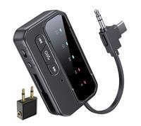 Tuxuseo Trasmettitore Audio per Auto | Trasmettitore Radio Wireless Portatile | Auto Interni per Viaggi in Macchina Escursioni Campeggio Casa