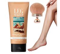 Tuxuseo Trucco per le gambe, impermeabile, copertura per la pelle, 100 ml, per il trucco delle gambe, impermeabile, trucco naturale per le gambe e le cicatrici del corpo
