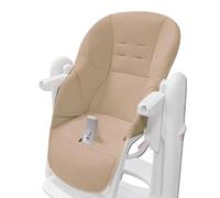 Tuxxjzm Baby_SEAT, cuscino per seggiolone, traspirante, in pelle PU e spugna, beige, 6-36 mesi, coprisedili comodi per Peg Perego Tatamia