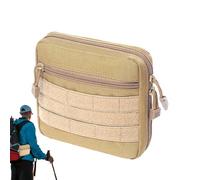 Tuxxjzm Borsa portaoggetti per attrezzi da campeggio, impermeabile, grande organizer per attrezzi con cerniera bidirezionale, striscia riflettente per casa, auto, escursionismo, cachi, Refer to