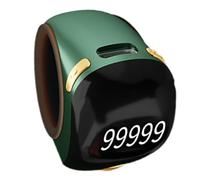 Tuxxjzm Contatore per dita, 5 cifre, anello clicker con display elettronico, strumento di conteggio manuale per golf, merci, lavoro a maglia