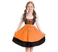 Tuxxjzm Costume tedesco per bambini, costume da ragazza tedesca, abito, vestito per bambini di Halloween, costume da, costume tradizionale tirolese per carnevale, costume