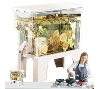 Tuxxjzm Distributore di bevande per feste, barattolo per acqua e tè, resistente ai raggi UV, piante finte colorate per giardino, vaso, fioriera, finestra, patio, passerella, portico