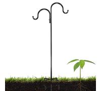 Tuxxjzm Ganci da pastore per esterni, gancio da pastore per mangiatoia per uccelli, per lanterna in metallo da 51,1 pollici, luminoso robusto, ganci per esterni, stazione