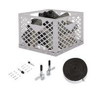 Tuxxjzm Kit di modifica per affumicatore, kit per barbecue offset, strumento mod con cestino per carbone, per affumicatore, guarnizione di tenuta per griglia