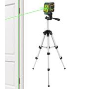 Tuxxjzm Livella a croce per interni, treppiede in alluminio, livello di linea trasversale, kit di strumenti di allineamento per idraulico, armadio, finestra, pavimento, montaggio a parete, giardino