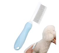 Tuxxjzm Pettine per gatti, pettine per la rimozione dei di animali domestici, spazzola antiscivolo per cani, gatti, animali domestici, rimuove delicatamente le pulci del sottopelo sciolto