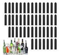 Tuxxjzm Set di 48 tappi antipolvere per versare bottiglie di vino, tappi per alcolici, tappi per erogatori a tenuta stagna, tappi per liquori, inodore, per vino, olio, ecc