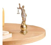 Tuxxjzm Statua della Dea della Giustizia, Statua della Dea della Giustizia - Fairness Justice Lady Statua - Dea greco-romana della giustizia con bilancia di giustizia per casa,